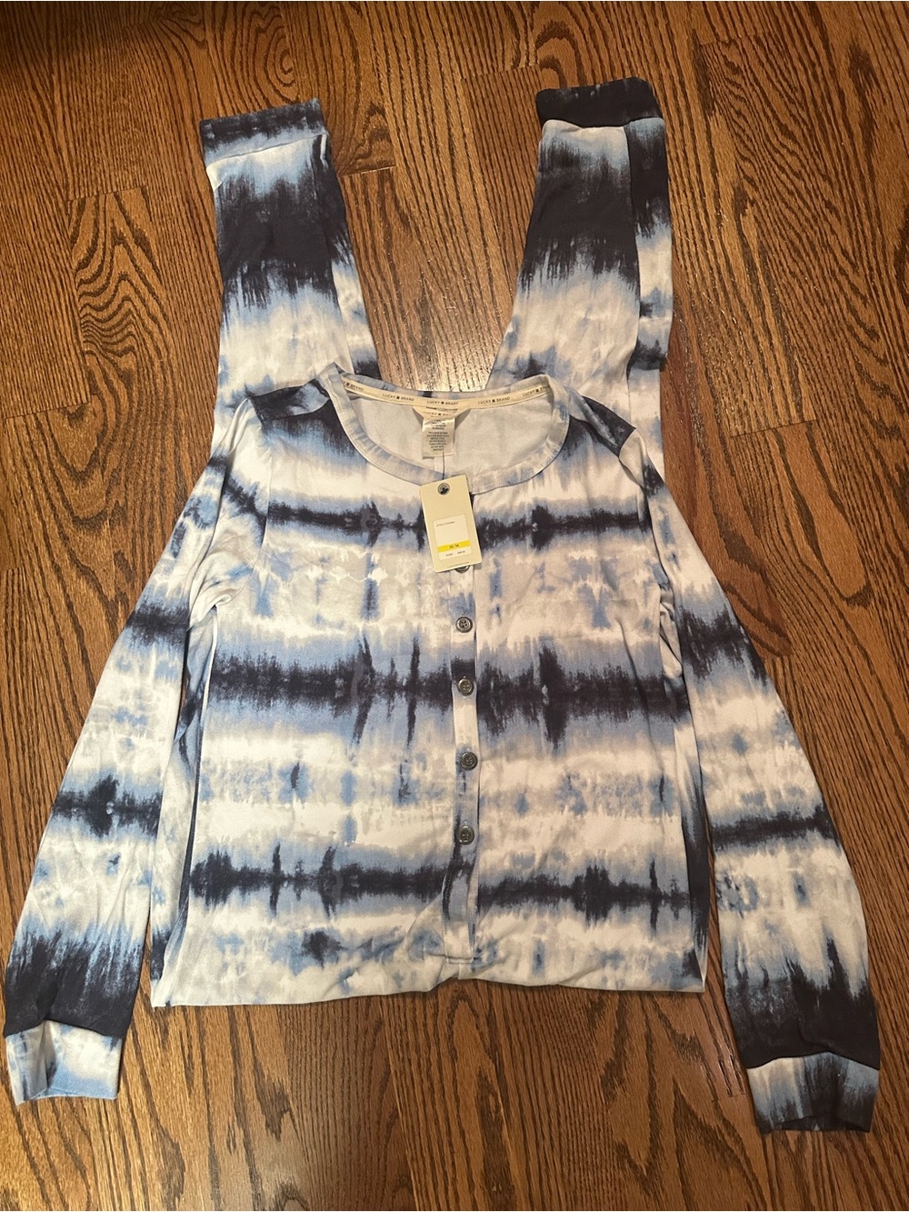 NWT Lucky Brand Tie-Dye One-Piece Pajamas